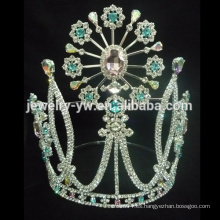 Corona cristalina de la manera para la mujer de la fábrica de la joyería del zhanggong